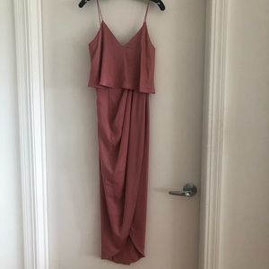 New / Never worn - Shona Joy Luxe Cocktail Frill Tulip Hem Maxi Dress - US 2